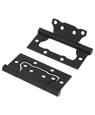 Накладные петли бабочки Петля накладная TANDOOR TD100-2S steel (100*75*2,5) BLACK 